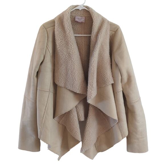 EUC Romeo & Juliet Suede Sherpa Jacket - Picture 1 of 5